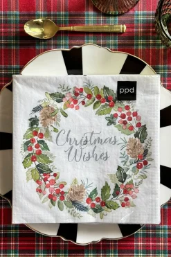Cristina Oria Servilletas Y Accesorios^Servilletas Corona Christmas Wishes Grandes