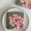 Cristina Oria Servilletas Y Accesorios^Servilletas Flores Rosas Grandes