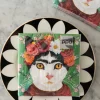 Cristina Oria Servilletas Y Accesorios^Servilletas Gato Frida Pequeñas
