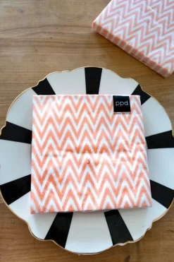 Cristina Oria Servilletas Y Accesorios^Servilletas Ikat Naranjas Grandes