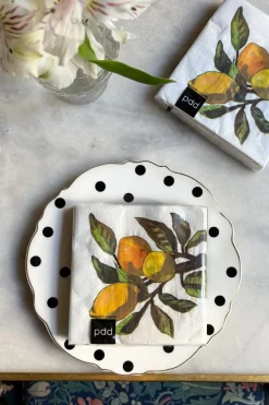 Cristina Oria Servilletas Y Accesorios^Servilletas Limones Pequeñas