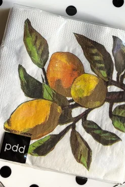 Cristina Oria Servilletas Y Accesorios^Servilletas Limones Pequeñas