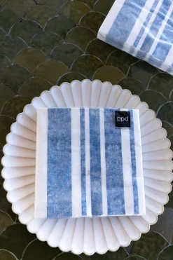 Cristina Oria Servilletas Y Accesorios^Servilletas Rayas Azules Grandes