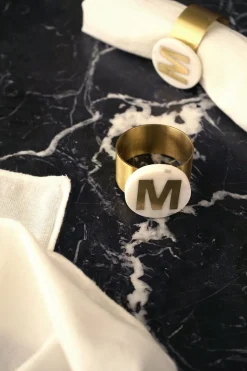 Cristina Oria Menaje Iniciales|Posavasos Y Servilleteros^Servilleteros De Mármol Iniciales