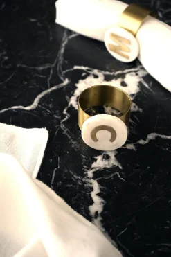 Cristina Oria Menaje Iniciales|Posavasos Y Servilleteros^Servilleteros De Mármol Iniciales