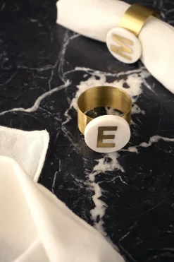 Cristina Oria Menaje Iniciales|Posavasos Y Servilleteros^Servilleteros De Mármol Iniciales