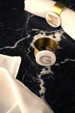 Cristina Oria Menaje Iniciales|Posavasos Y Servilleteros^Servilleteros De Mármol Iniciales