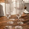 Cristina Oria Copas^Set 6 Copas De Champagne Cristal Ondas