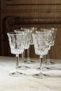 Cristina Oria Copas^Set 6 Copas De Vino Diseño Glacial