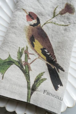 Cristina Oria Servilletas Y Accesorios^Set 6 Servilletas De Lino Con Diseño De Aves
