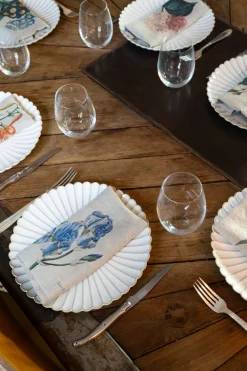 Cristina Oria Servilletas Y Accesorios^Set 6 Servilletas De Lino Con Diseño de Flores