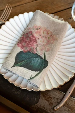 Cristina Oria Servilletas Y Accesorios^Set 6 Servilletas De Lino Con Diseño de Flores