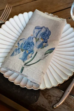 Cristina Oria Servilletas Y Accesorios^Set 6 Servilletas De Lino Con Diseño de Flores