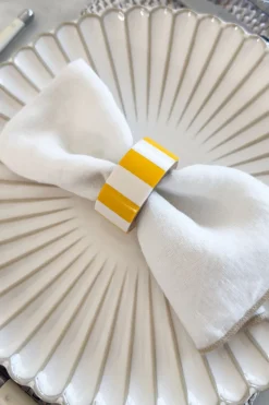 Cristina Oria Posavasos Y Servilleteros^Set 6 Servilleteros De Colores De Madera Y Resina