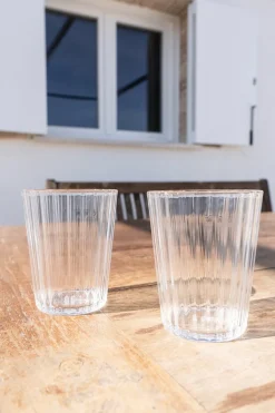 Cristina Oria Vasos^Set 2 Vasos Acrílicos Transparentes