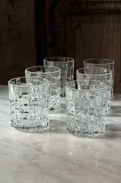 Cristina Oria Vasos^Set 6 Vasos Bajos Diseño Glacial