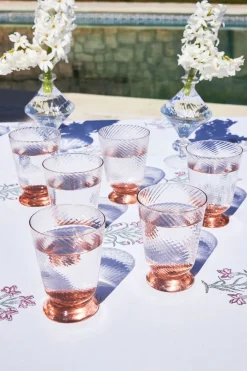 Cristina Oria Vasos^Set 6 Vasos Coral Texturizados