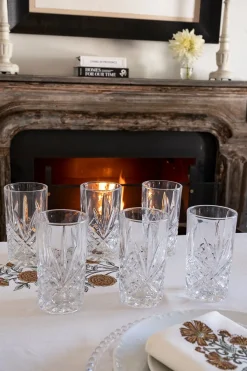 Cristina Oria Vasos^Set 6 Vasos Cristal Grandes Espiga