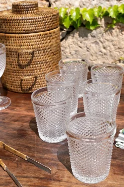 Cristina Oria Vasos^Set 6 Vasos Cristal Transparente Picos