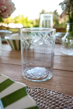 Cristina Oria Vasos^Set 6 Vasos Grandes Cristal Tallado