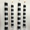 Cristina Oria Velas^Set 4 Velas Blancas Y Negras