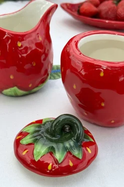 Cristina Oria Accesorios De Mesa^Set Azucarero Y Lechera Diseño Fresa