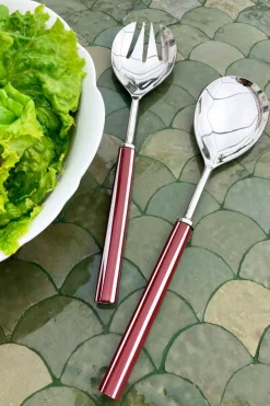 Cristina Oria Cubiertos De Servir^Set Cubiertos De Servir Con Mango De Resina De Colores