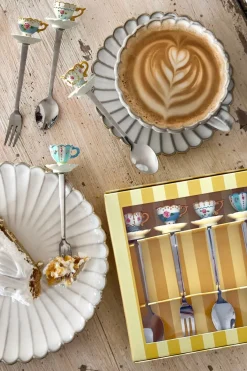 Cristina Oria Cubiertos De Postre^Set Cucharas Y Tenedores Diseño Tazas