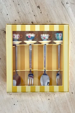 Cristina Oria Cubiertos De Postre^Set Cucharas Y Tenedores Diseño Tazas