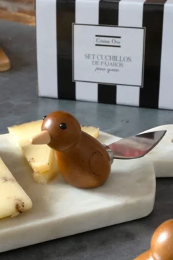 Cristina Oria Cubiertos De Aperitivo|Cuchillos^Set Cuchillos De Pájaros Para Queso Co
