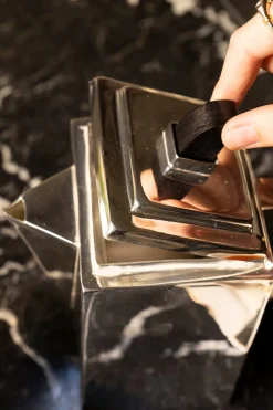 Cristina Oria Accesorios De Mesa^Set De 3 Piezas Para El Té De Plata Co