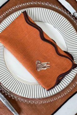 Cristina Oria Servilletas Y Accesorios^Set De 4 Servilletas Bordadas Animales De La Selva