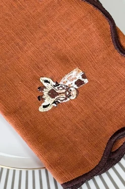 Cristina Oria Servilletas Y Accesorios^Set De 4 Servilletas Bordadas Animales De La Selva