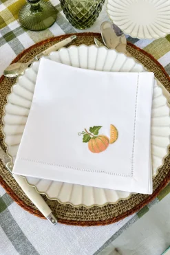 Cristina Oria Servilletas Y Accesorios^Set de 6 Servilletas Bordadas a Mano con Diseño de Frutas