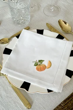 Cristina Oria Servilletas Y Accesorios^Set de 6 Servilletas Bordadas a Mano con Diseño de Frutas