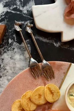 Cristina Oria Cubiertos De Postre|Cubiertos De Aperitivo^Set De 4 Tenedores Con Diseño De Caballos