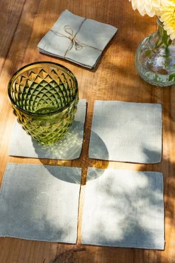 Cristina Oria Posavasos Y Servilleteros^Set De Cuatro Posavasos De Lino