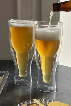 Cristina Oria Vasos^Set de Dos Vasos Para Cerveza Gravity