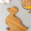 Cristina Oria Tablas^Tabla Co Con Diseño De Pato De Madera De Bambú