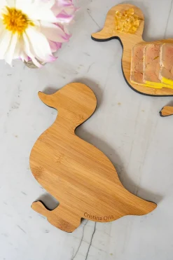 Cristina Oria Tablas^Tabla Co Con Diseño De Pato De Madera De Bambú