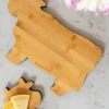 Cristina Oria Tablas^Tabla Co Con Diseño De Vaca De Madera De Bambú