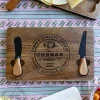 Cristina Oria Cuchillos|Tablas^Tabla De Madera Para Quesos Con Dos Cuchillos