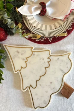 Cristina Oria Tablas^Tabla De Mármol Blanco Con Diseño De Árbol