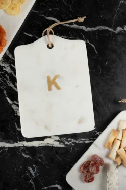 Cristina Oria Tablas|Menaje Iniciales^Tabla De Mármol Inicial K