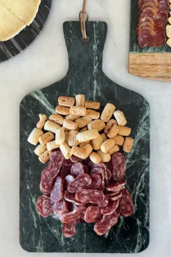 Cristina Oria Tablas^Tabla De Mármol Verde Con Mango