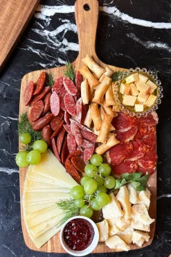 Cristina Oria Tablas^Tabla Rectangular De Madera De Acacia Con Mango