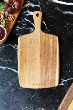 Cristina Oria Tablas^Tabla Rectangular De Madera De Acacia Con Mango