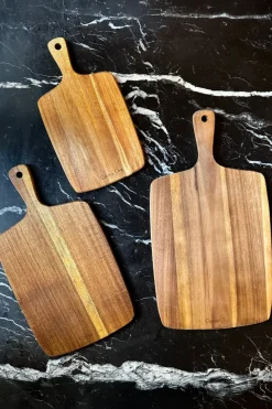 Cristina Oria Tablas^Tabla Rectangular De Madera De Acacia Con Mango