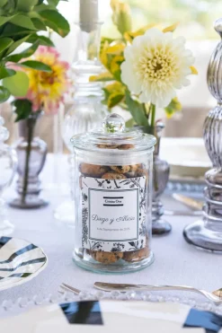 Cristina Oria Dulces Cristina Oria^Tarro De Cookies Personalizado Especial Bodas