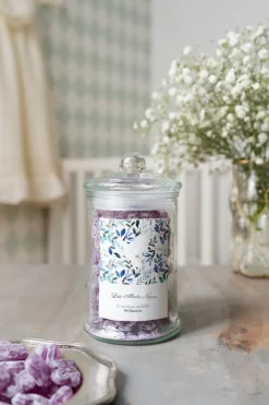 Cristina Oria Dulces Cristina Oria^Tarro de Violetas Personalizado Especial Bautizo